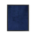 blue corduroy Framed Canvas Print Gallery Image 8
