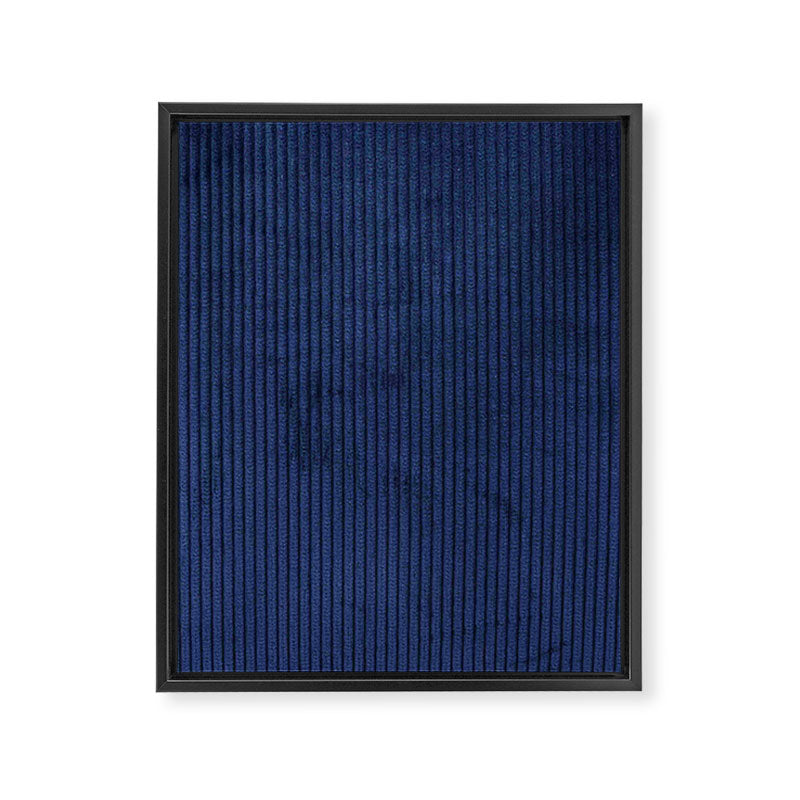 blue corduroy Framed Canvas Print Gallery Image 8