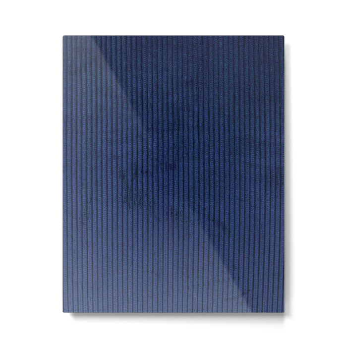 blue corduroy Metal Print Gallery Image 1