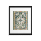 Green Persian rug Framed Art Print Gallery Image 5