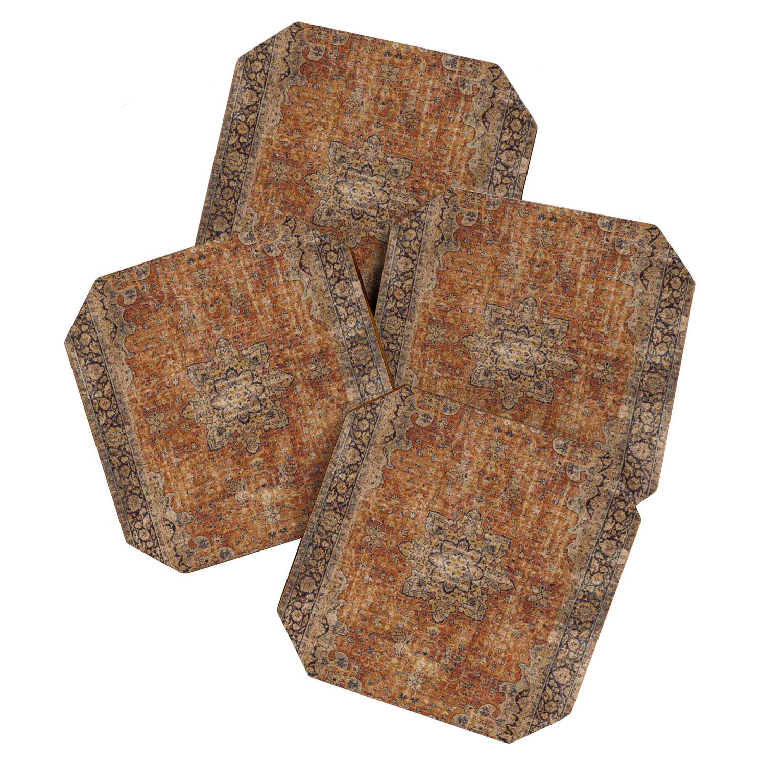 mustard antique rug Coaster Gallery Image 1