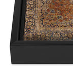 mustard antique rug Framed Canvas Print Gallery Image 3