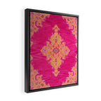 Pink ang Orange oriental carpet Framed Canvas Print Gallery Image 2