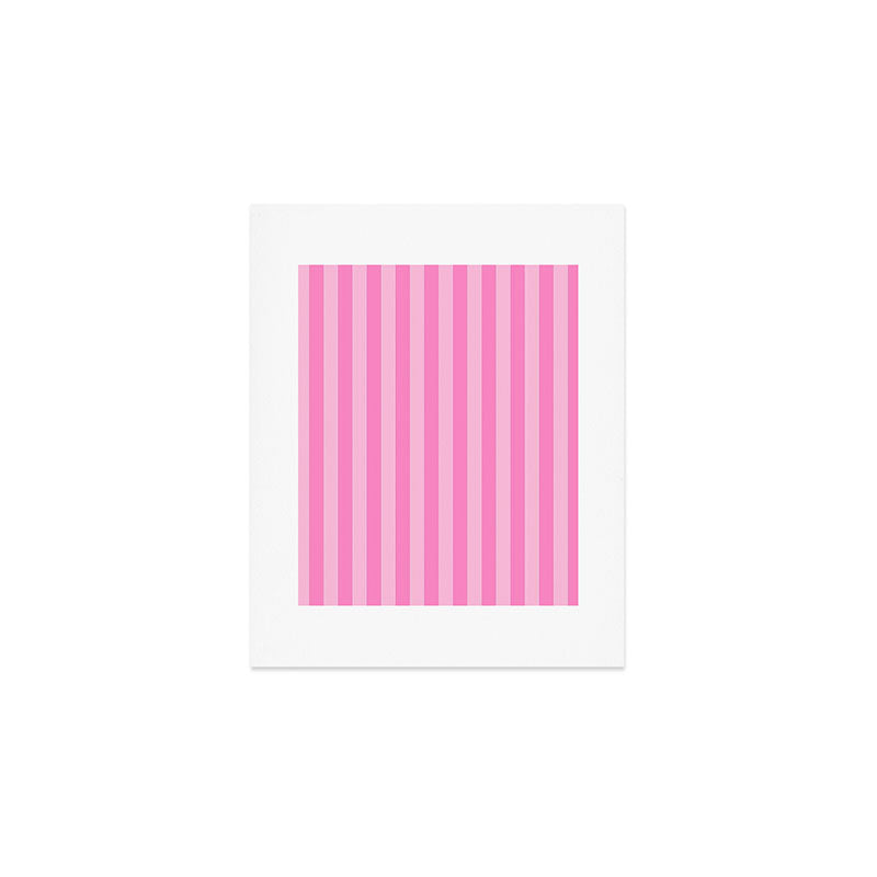 pink stripes Art Print Gallery Image 1