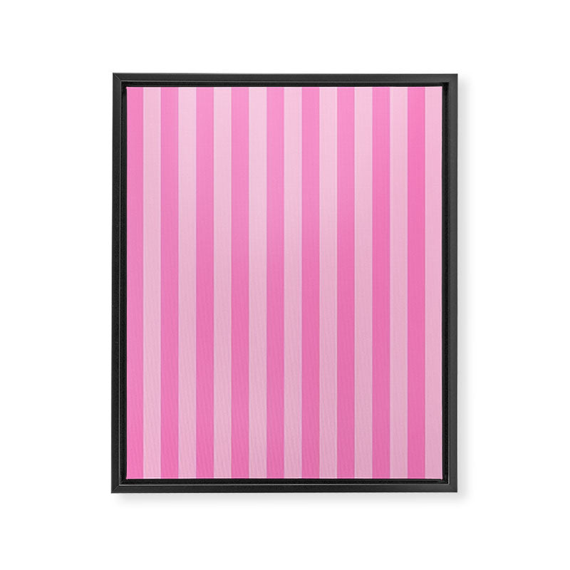 pink stripes Framed Canvas Print Gallery Image 8
