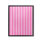 pink stripes Framed Canvas Print Gallery Image 8