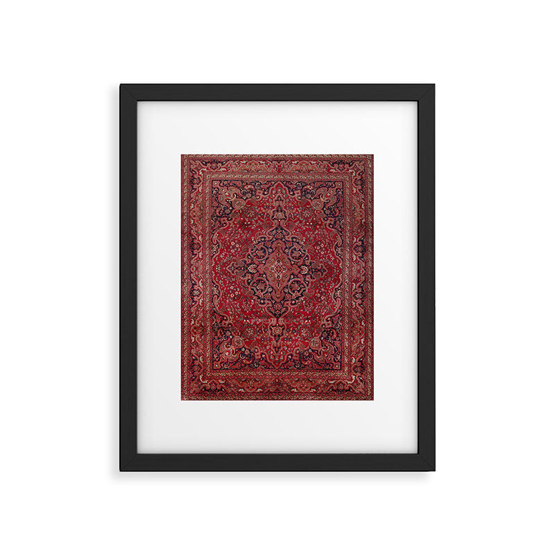 Red Antique Carpet Framed Art Print Gallery Image 5