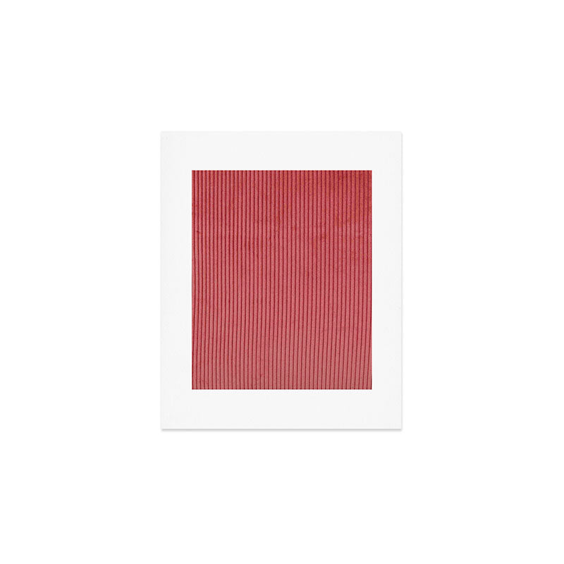 red corduroy Art Print Gallery Image 1