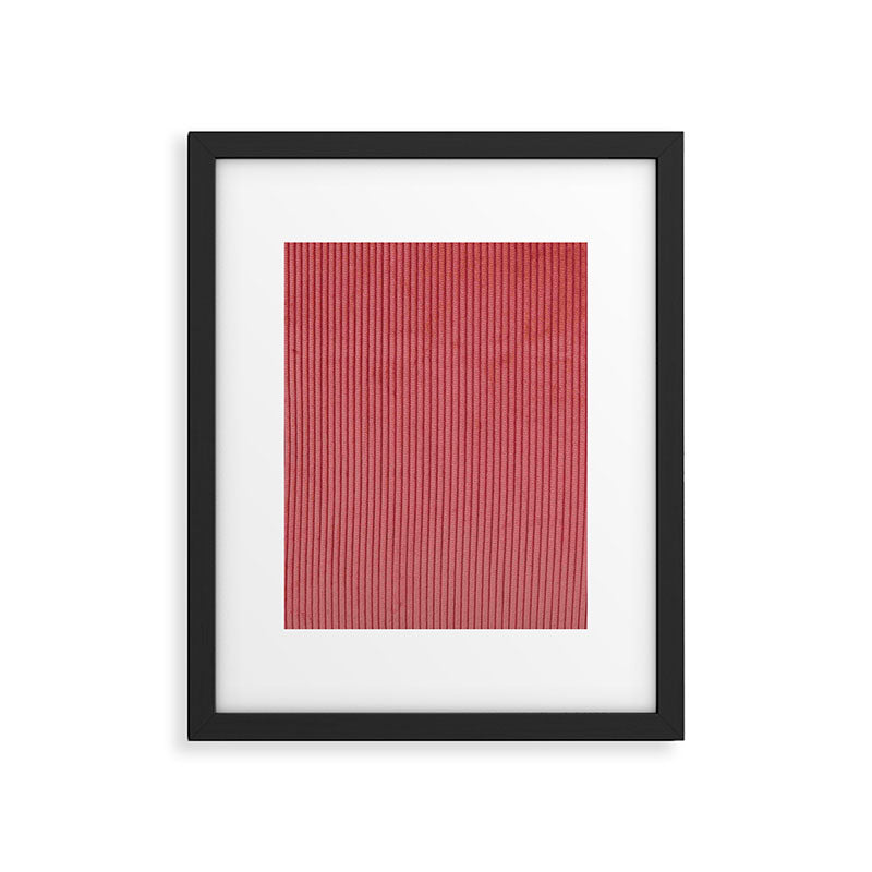 red corduroy Framed Art Print Gallery Image 6