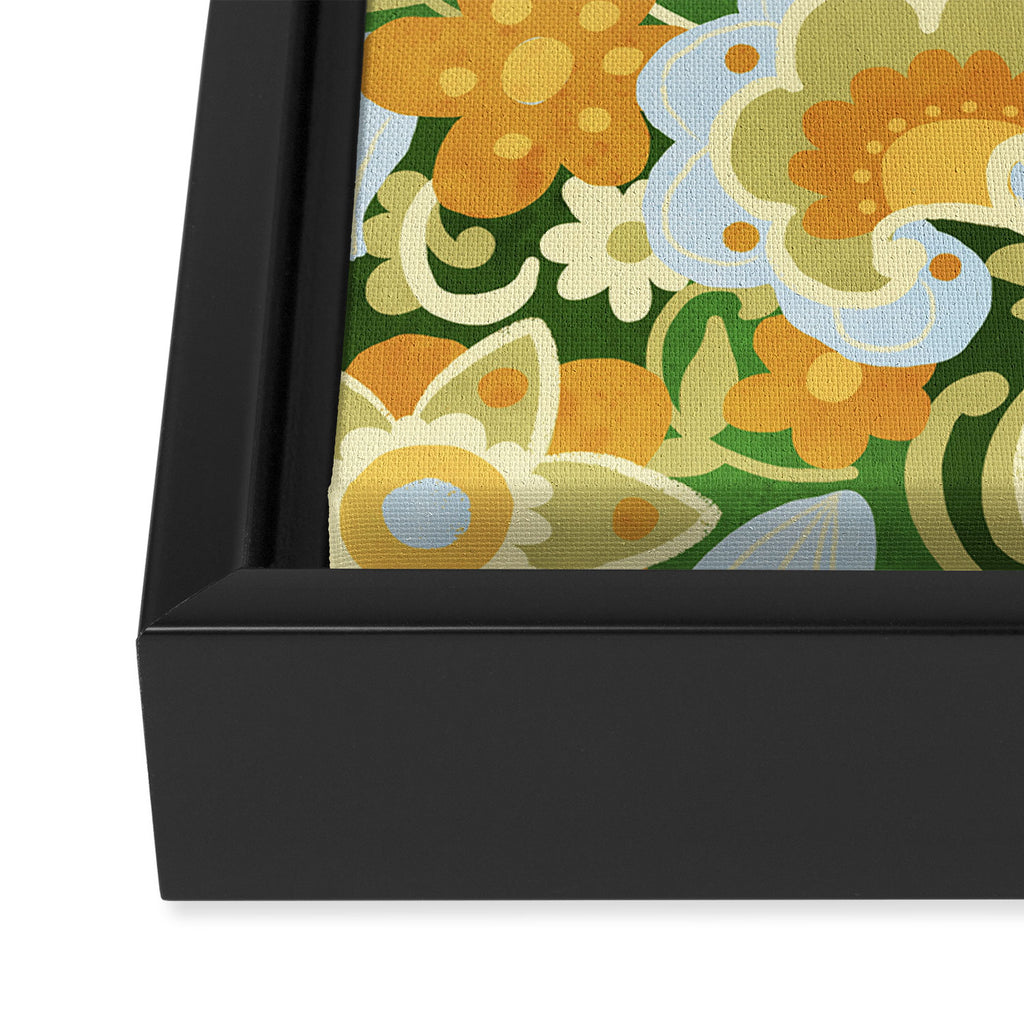 1970s in Green Framed Canvas Print Gallery Image 3