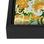 1970s in Green Framed Canvas Print Gallery Image 3