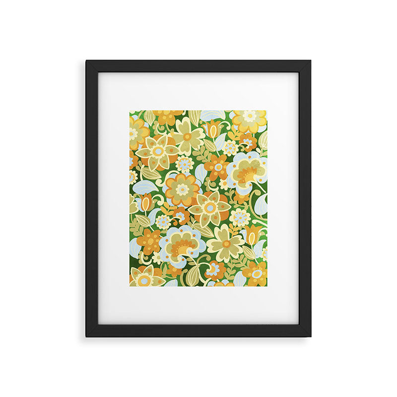 1970s in Green Framed Art Print Gallery Image 6
