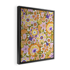 1970s Retro Pattern Framed Canvas Print Gallery Image 2