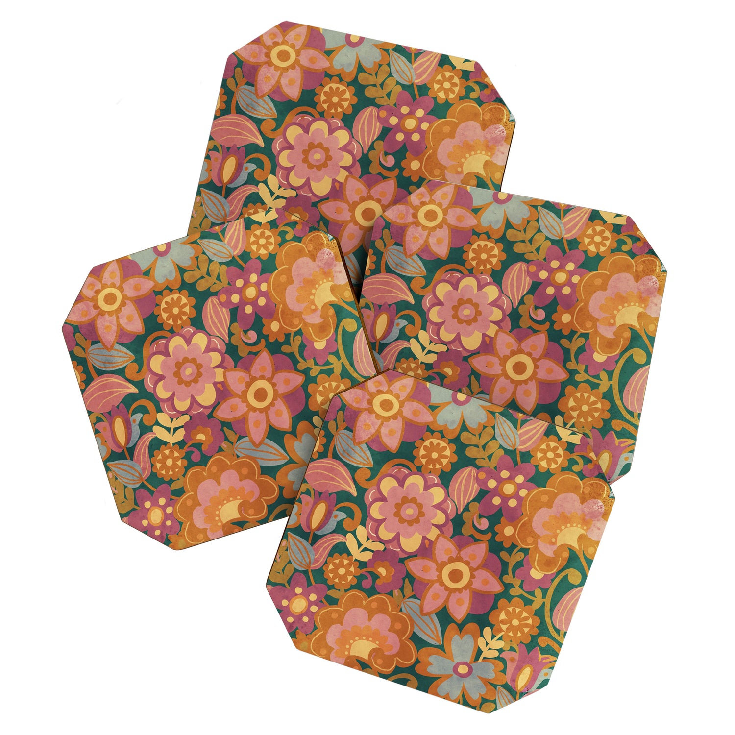 70s pattern Coaster Gallery Image 1
