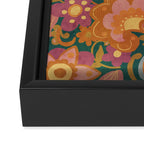 70s pattern Framed Canvas Print Gallery Image 3