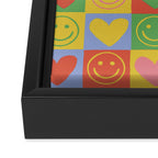 90s smiles Framed Canvas Print Gallery Image 3