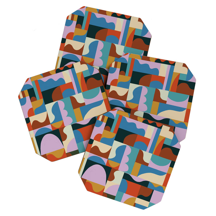 Abstract mosaic Coaster Gallery Image 1