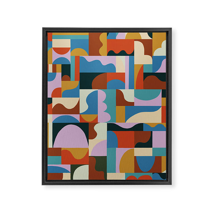 Abstract mosaic Framed Canvas Print Gallery Image 1