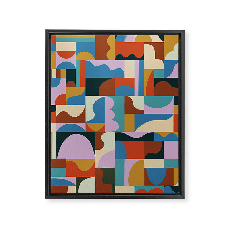 Abstract mosaic Framed Canvas Print Gallery Image 8