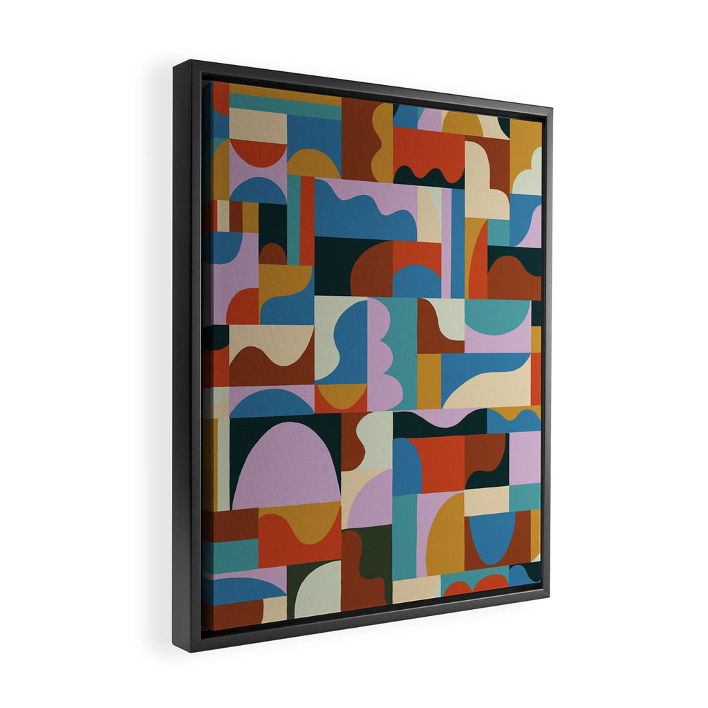Abstract mosaic Framed Canvas Print Gallery Image 2