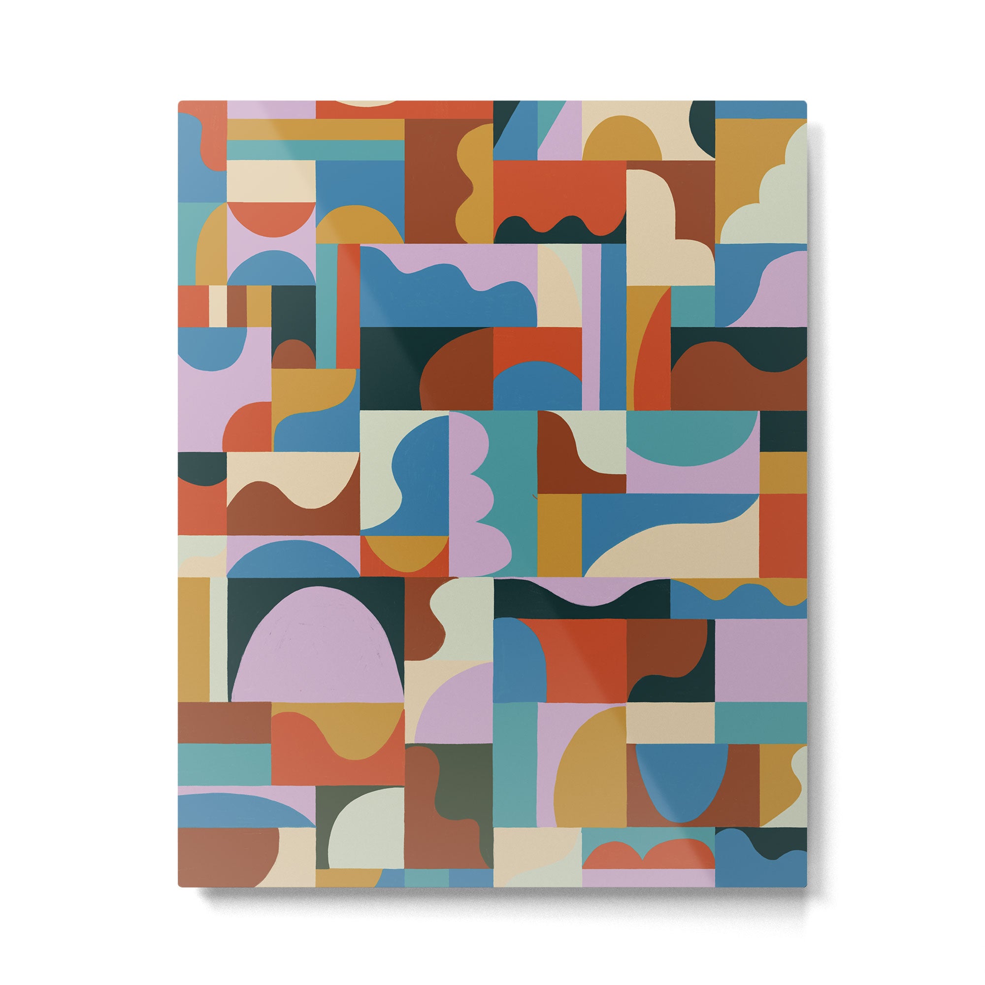 Abstract mosaic Metal Print Gallery Image 6