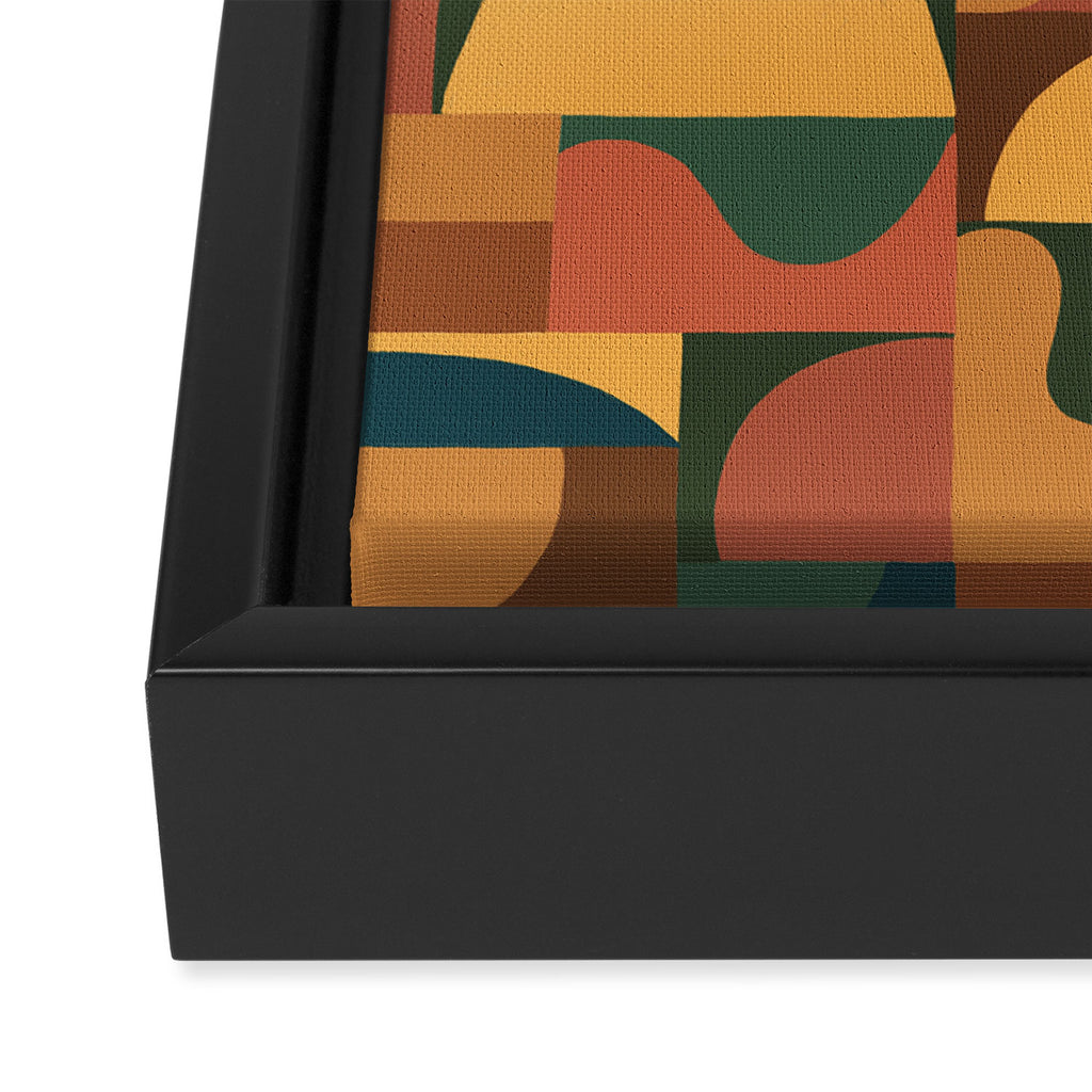 Abstract mosaic Framed Canvas Print Gallery Image 3