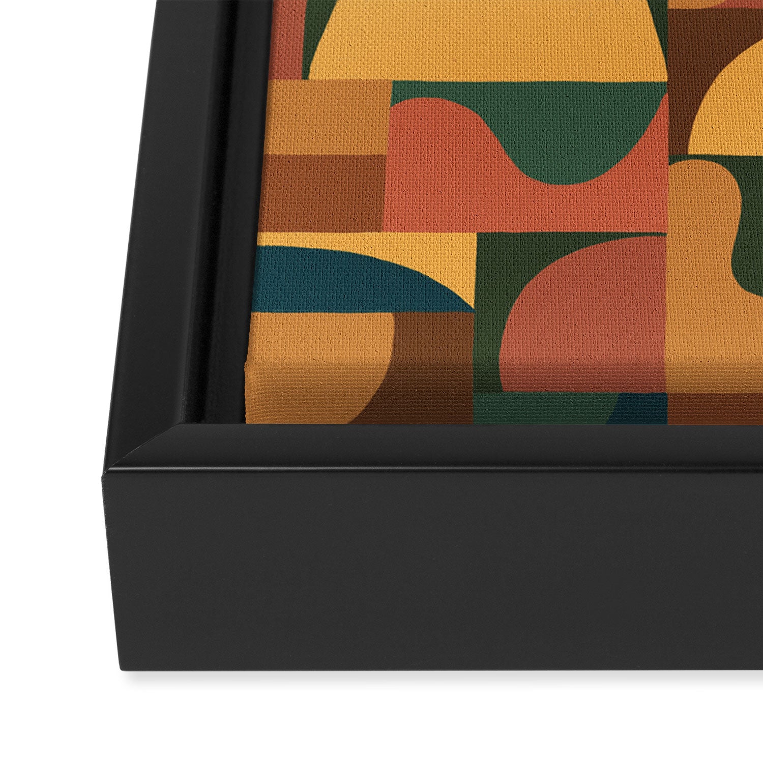 Abstract mosaic Framed Canvas Print Gallery Image 3