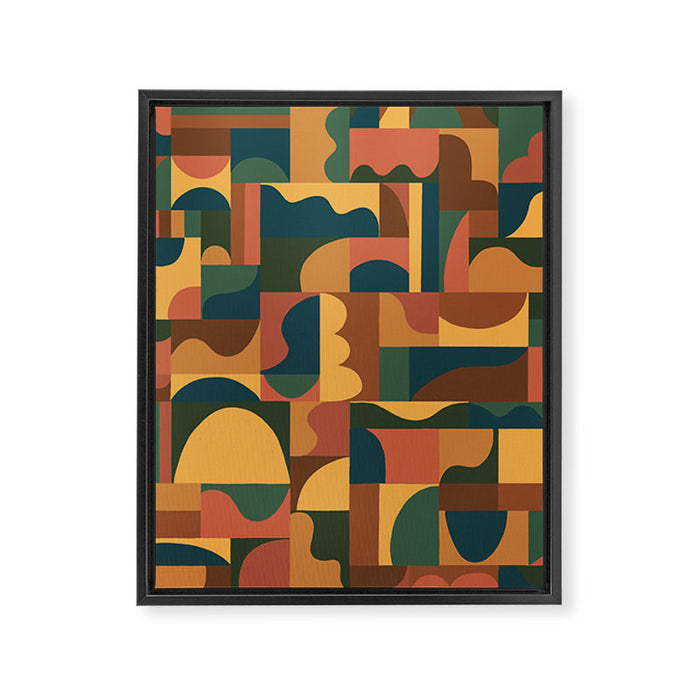 Abstract mosaic Framed Canvas Print Gallery Image 1