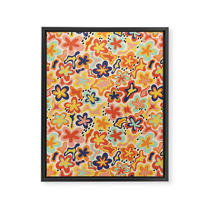 Adeline summer floral Framed Canvas Print Gallery Image 1