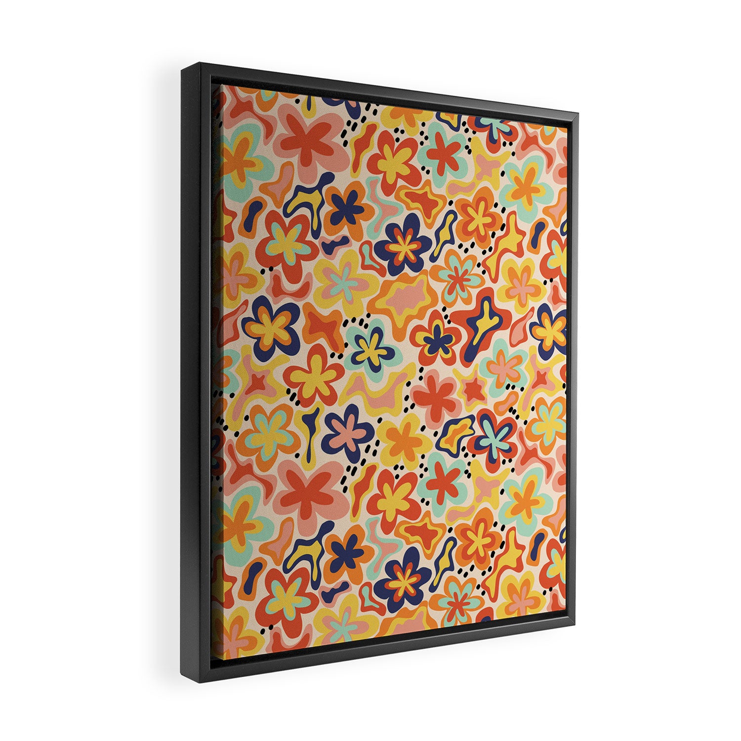 Adeline summer floral Framed Canvas Print Gallery Image 2