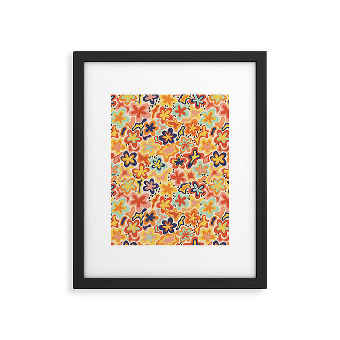 Adeline summer floral Framed Art Print Gallery Image 1