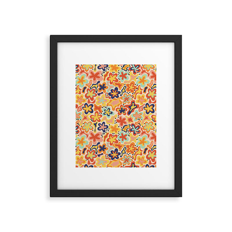 Adeline summer floral Framed Art Print Gallery Image 6