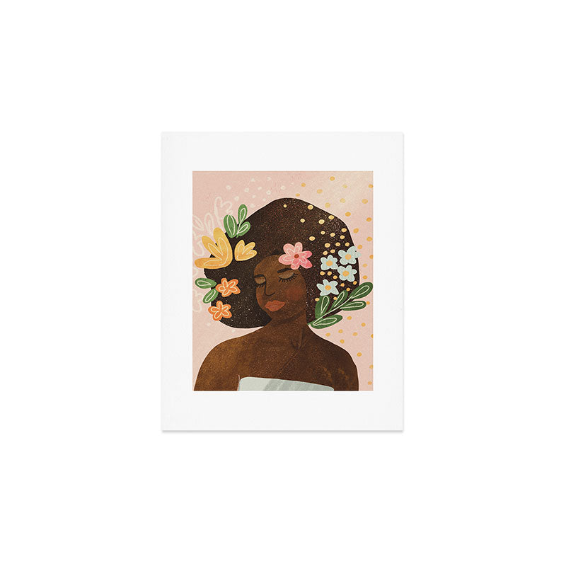 Afro Beauty Queen Art Print Gallery Image 1