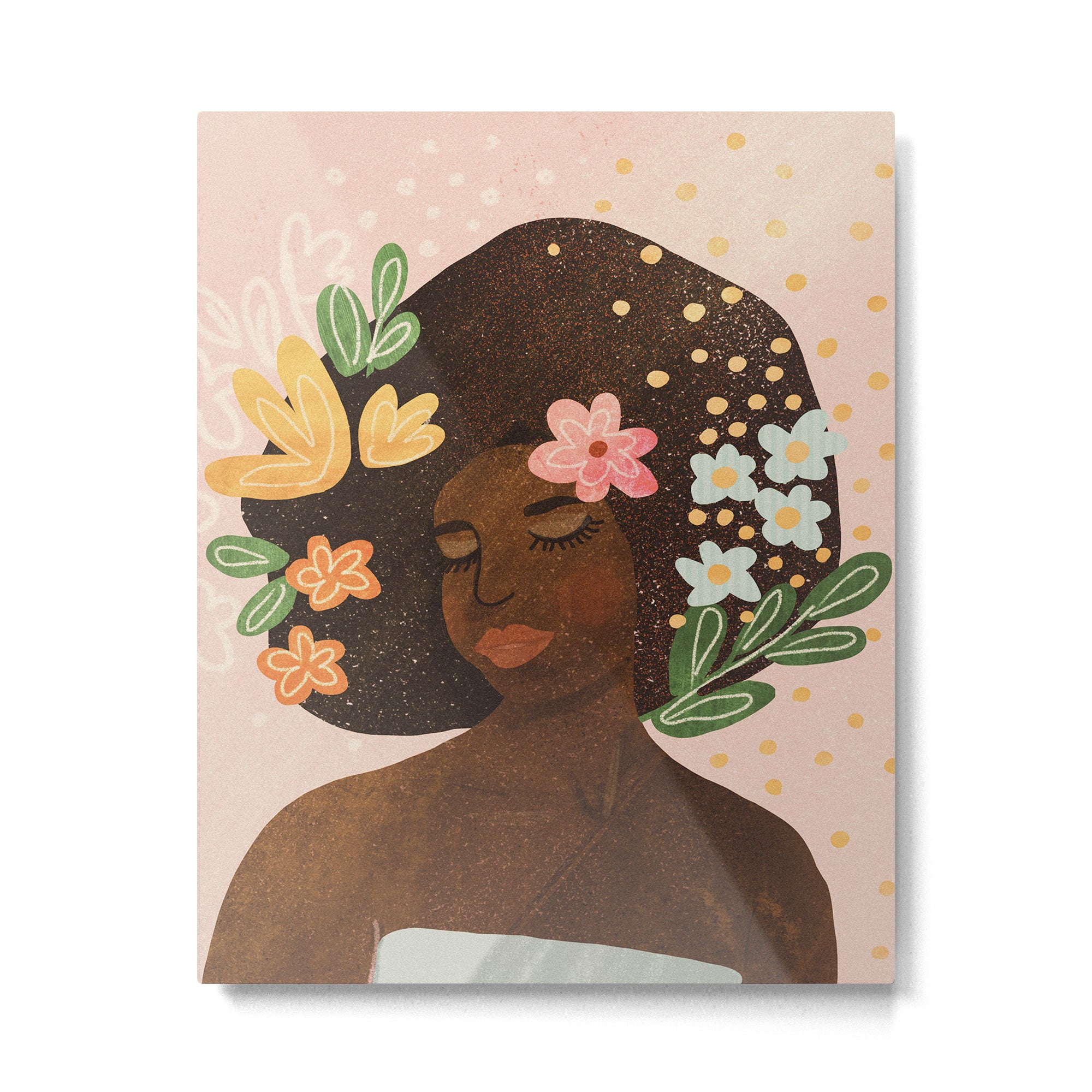 Afro Beauty Queen Metal Print Gallery Image 6