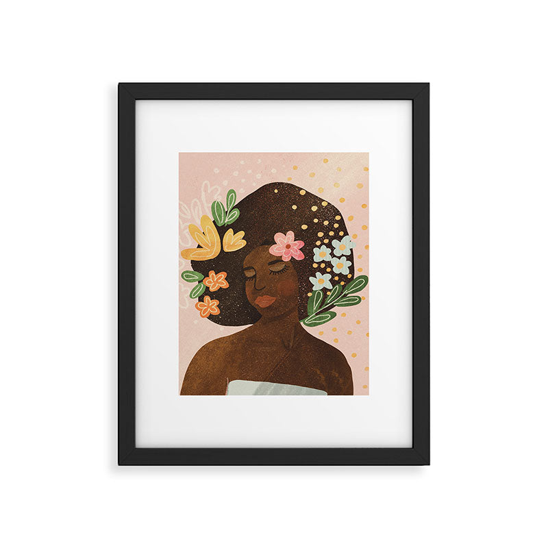 Afro Beauty Queen Framed Art Print Gallery Image 6