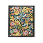 Alicia Blue Pattern Framed Canvas Print Gallery Image 8