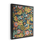 Alicia Blue Pattern Framed Canvas Print Gallery Image 2