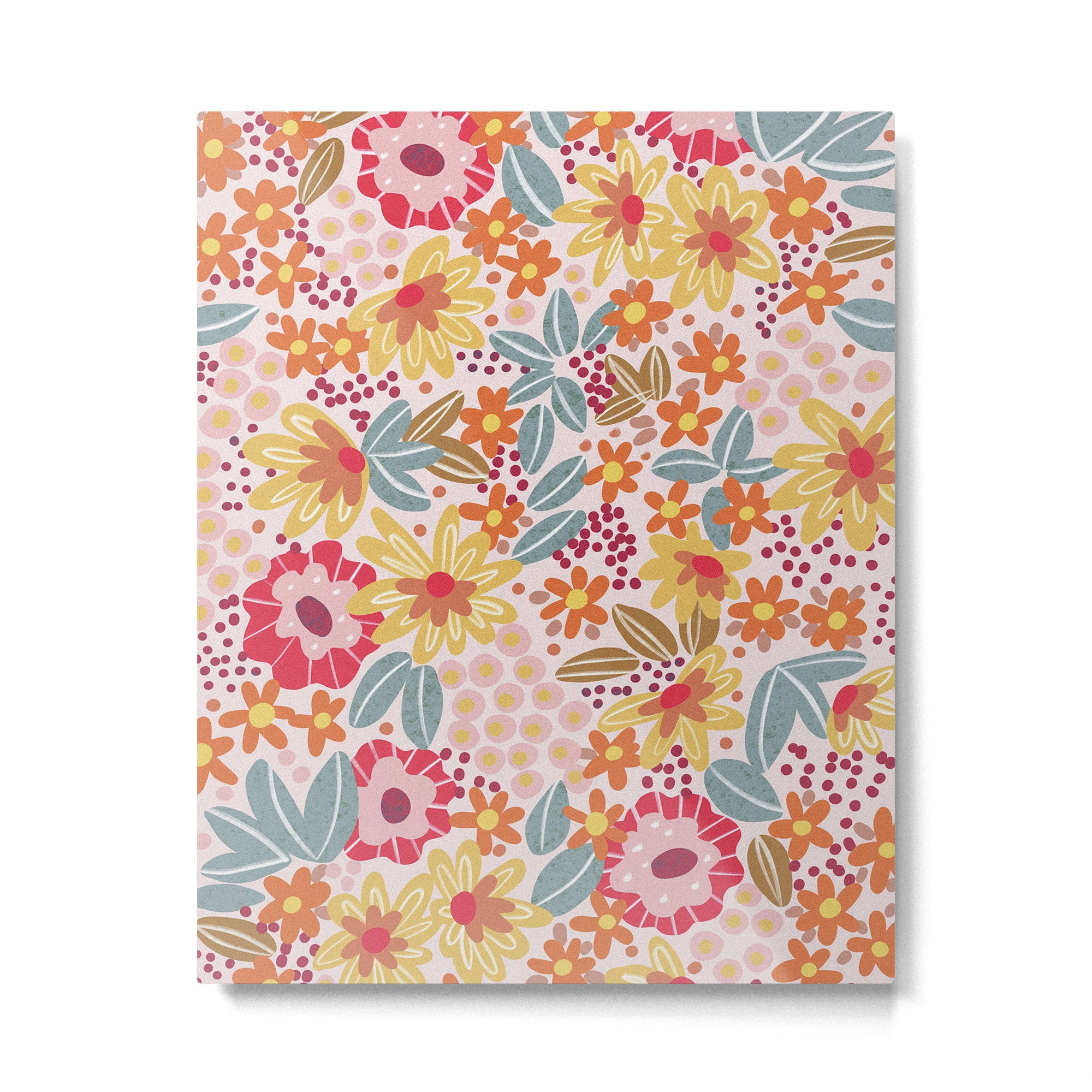 Alicia Pink Pattern Metal Print Gallery Image 6