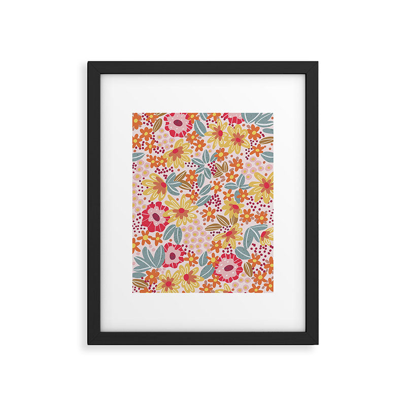 Alicia Pink Pattern Framed Art Print Gallery Image 6