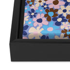 Amour blue Framed Canvas Print Gallery Image 3