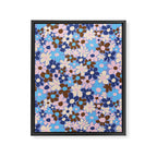 Amour blue Framed Canvas Print Gallery Image 8