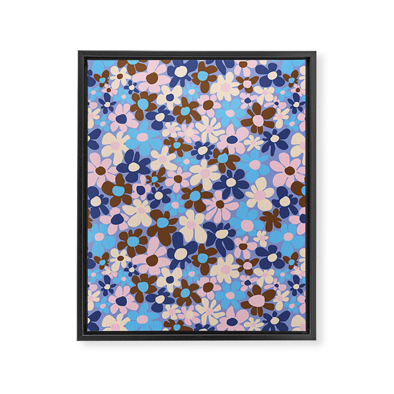 Amour blue Framed Canvas Print Gallery Image 8