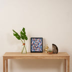 Amour blue Framed Canvas Print Gallery Image 4