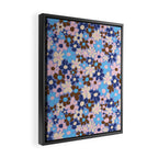 Amour blue Framed Canvas Print Gallery Image 2
