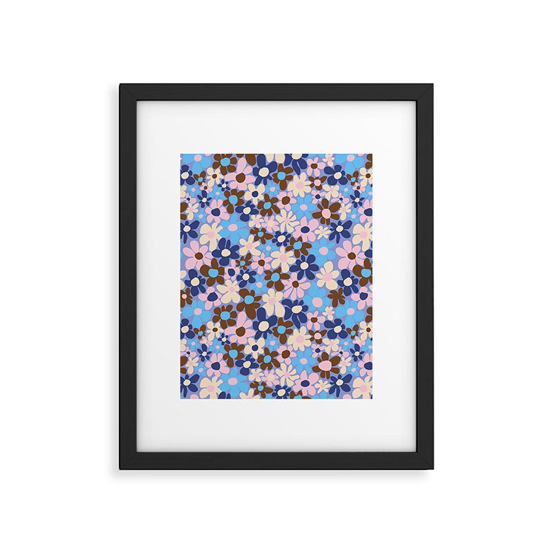 Amour blue Framed Art Print Gallery Image 6