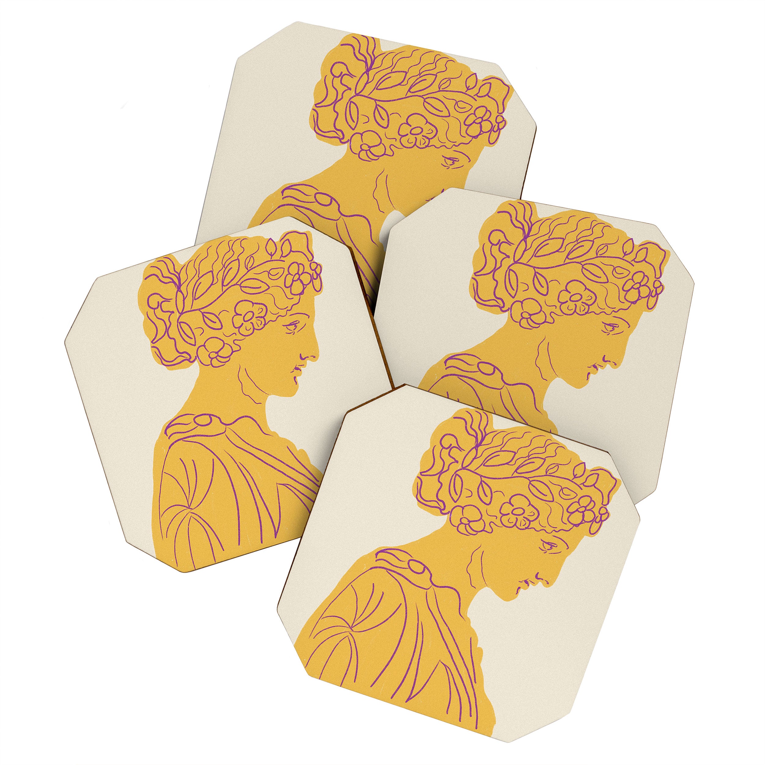 Ancient goddess #1 Coaster Gallery Image 1