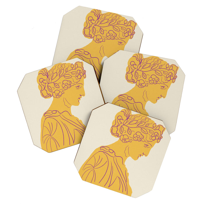Ancient goddess #1 Coaster Gallery Image 1