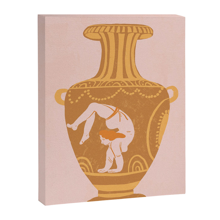 Ancient yoga vase Canvas Print Gallery Image 1