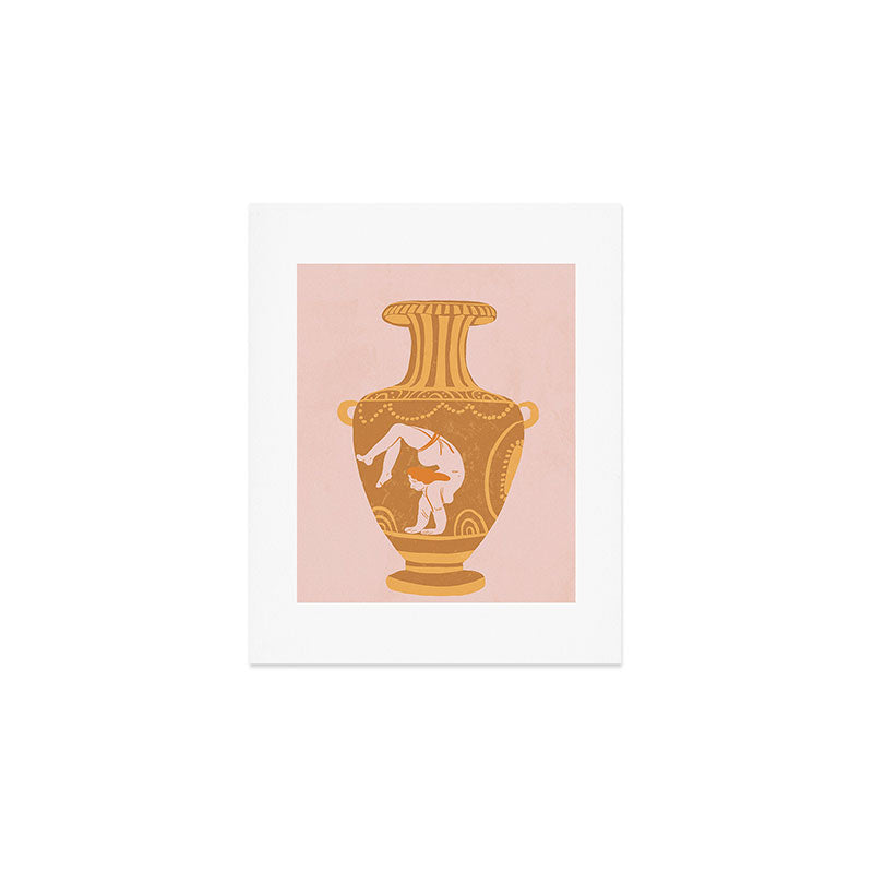 Ancient yoga vase Art Print Gallery Image 1