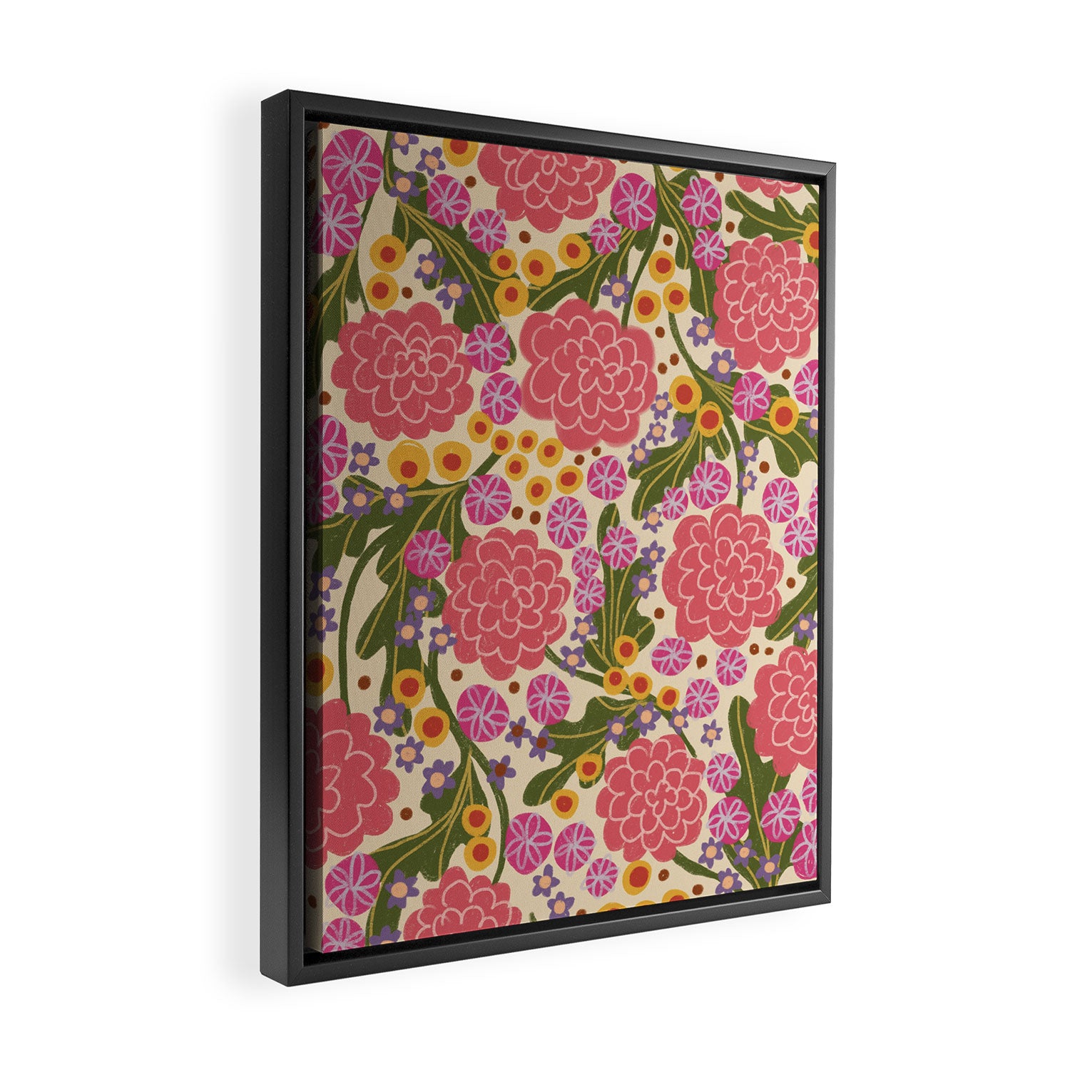 Asters #2 Framed Canvas Print Gallery Image 2